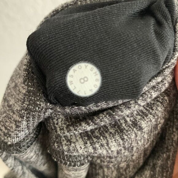 Lululemon Wunder Under Luon Heathered Black Hi-Rise 28” Tight Leggings Sz 8 - Picture 8 of 9